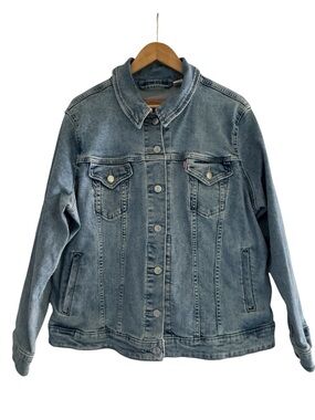 levi’s denim trucker jacket oversized 2x medium wash classic